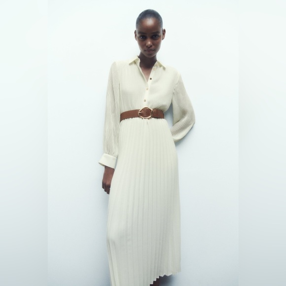 ZARA Pleated Shirtdress - Picture 12 of 12